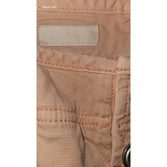 Anthropologie Pilcro The Wanderer Patchwork Low Slung Barrel Pants Size 30 Flaws - Picture 6 of 16